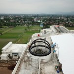 Pemasangan Atap Kubah Observatorium