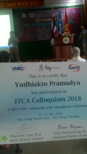 Yudhiakto Pramudya tuntas mengikuti ITCA Colloquium 2018
